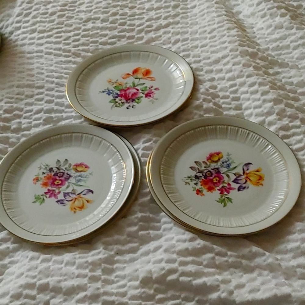 6 CP German Democratic dessert plates